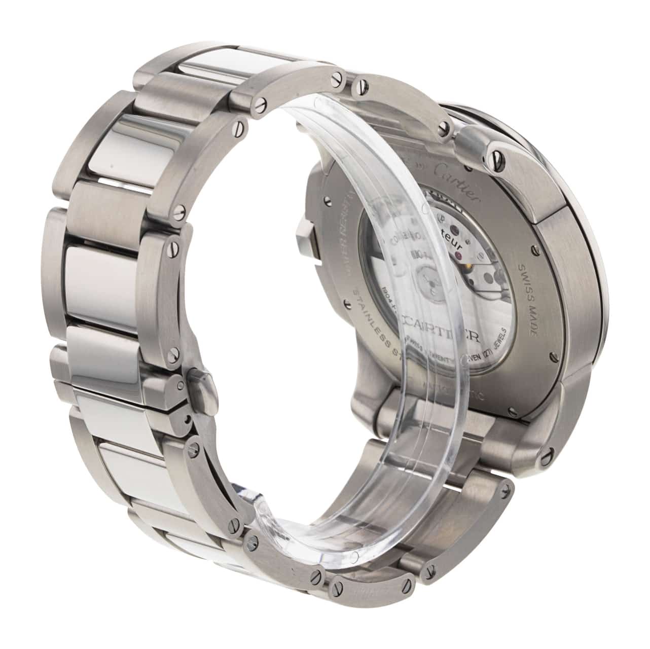 Cartier 時計ボックス DVD付き Cartier Calibre De Cartier - Silver Roman Numeral Dial